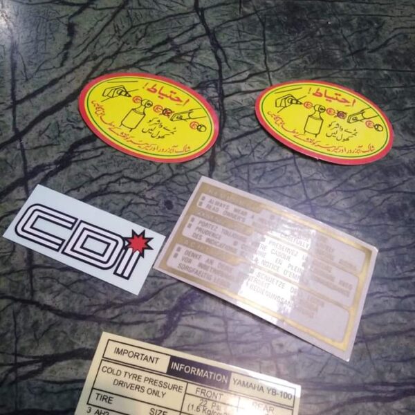 Instructions Sticker Set